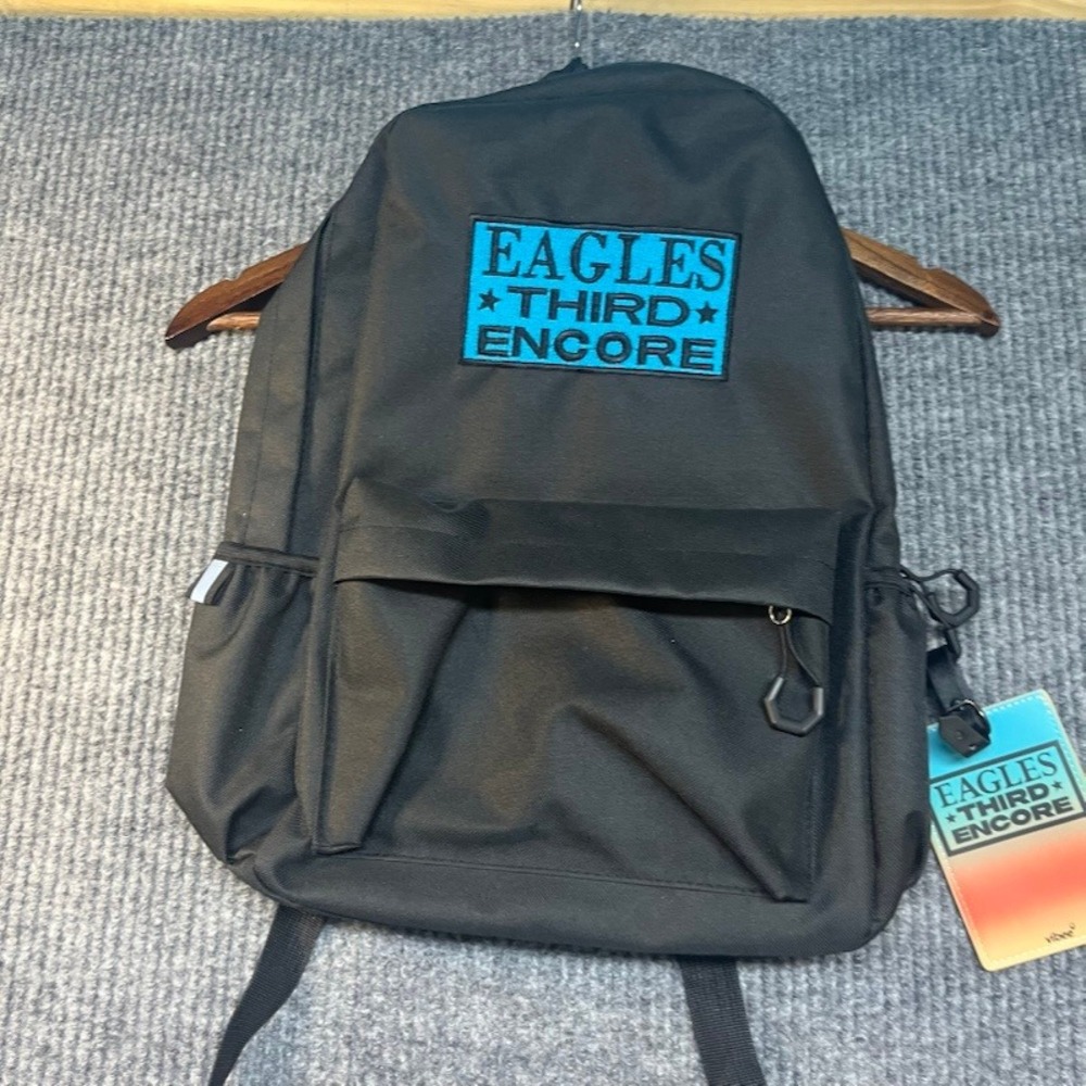 Eagles Third Encore Vibee Concert Tour Backpack Black Teal Patch Luggage Tag NEW